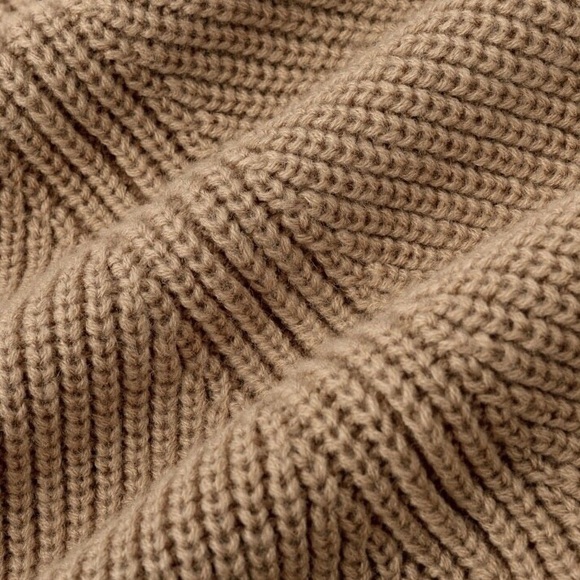 ✨Host Pick✨Camel Colored Chunky Knit Swing Sweater - Picture 6 of 8